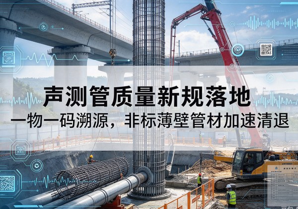 新邱声测管质量新规落地，一物一码溯源，非标薄壁管材加速清退